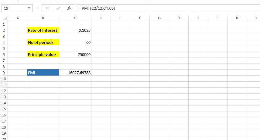 emi calculator of education loan